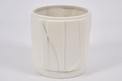 Laurena, Vase, Ceramic, Latte, S