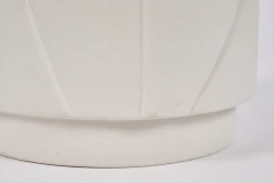 Laurena, Vase, Ceramic, Latte, S