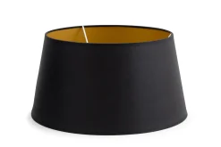 Lindro, Lampshade, Black And Gold, Cylinder, 35 Cm