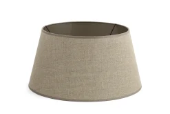 Lindro, Lampshade, Natural And Silver, Cylinder, 40 Cm
