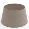 Lindro, Lampshade, Natural And Grey, Cylinder, 30 Cm