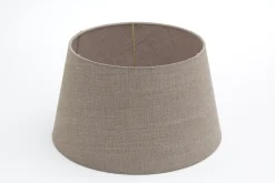 Lindro, Lampshade, Natural And Grey, Cylinder, 30 Cm