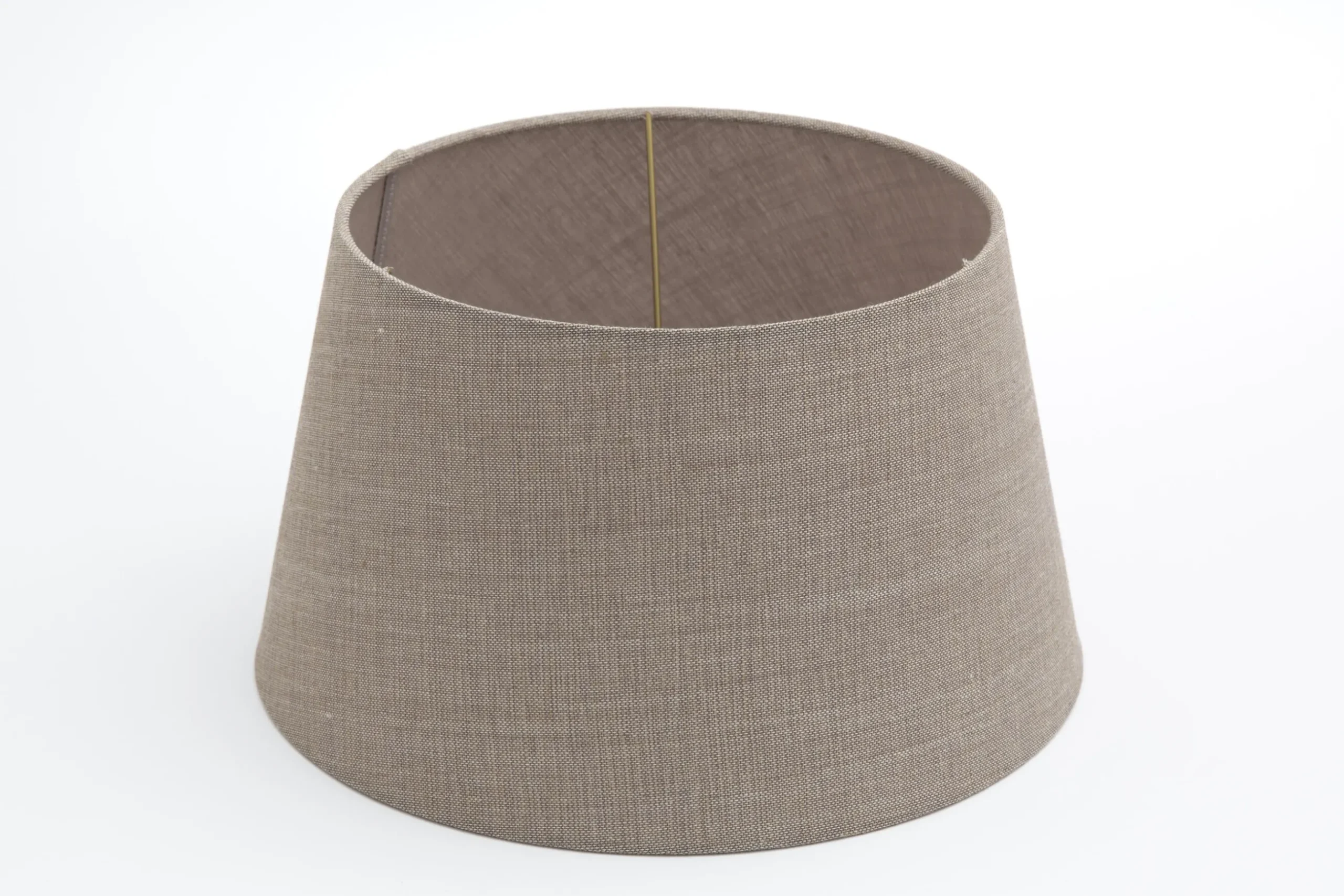 Lindro, Lampshade, Natural And Grey, Cylinder, 30 Cm