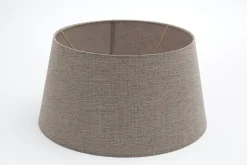 Lindro, Lampshade, Natural And Grey, Cylinder, 35 Cm