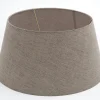 Lindro, Lampshade, Natural And Grey, Cylinder, 40 Cm