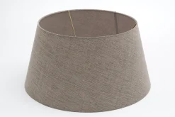Lindro, Lampshade, Natural And Grey, Cylinder, 40 Cm