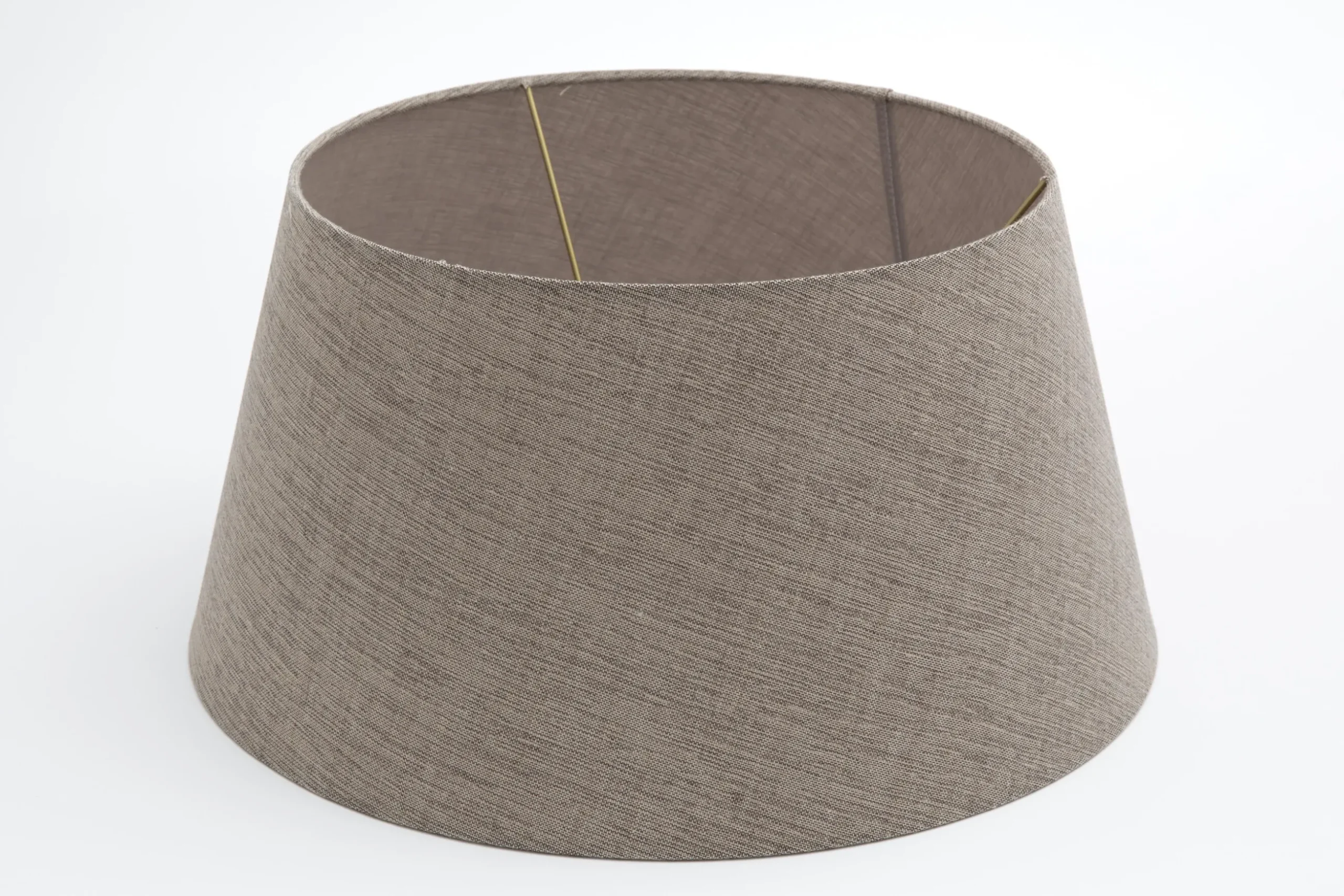 Lindro, Lampshade, Natural And Grey, Cylinder, 40 Cm