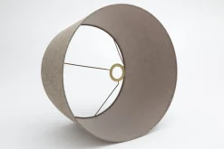 Lindro, Lampshade, Natural And Grey, Cylinder, 45 Cm