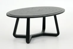 Livy, Coffee Table, Oval, Black, S