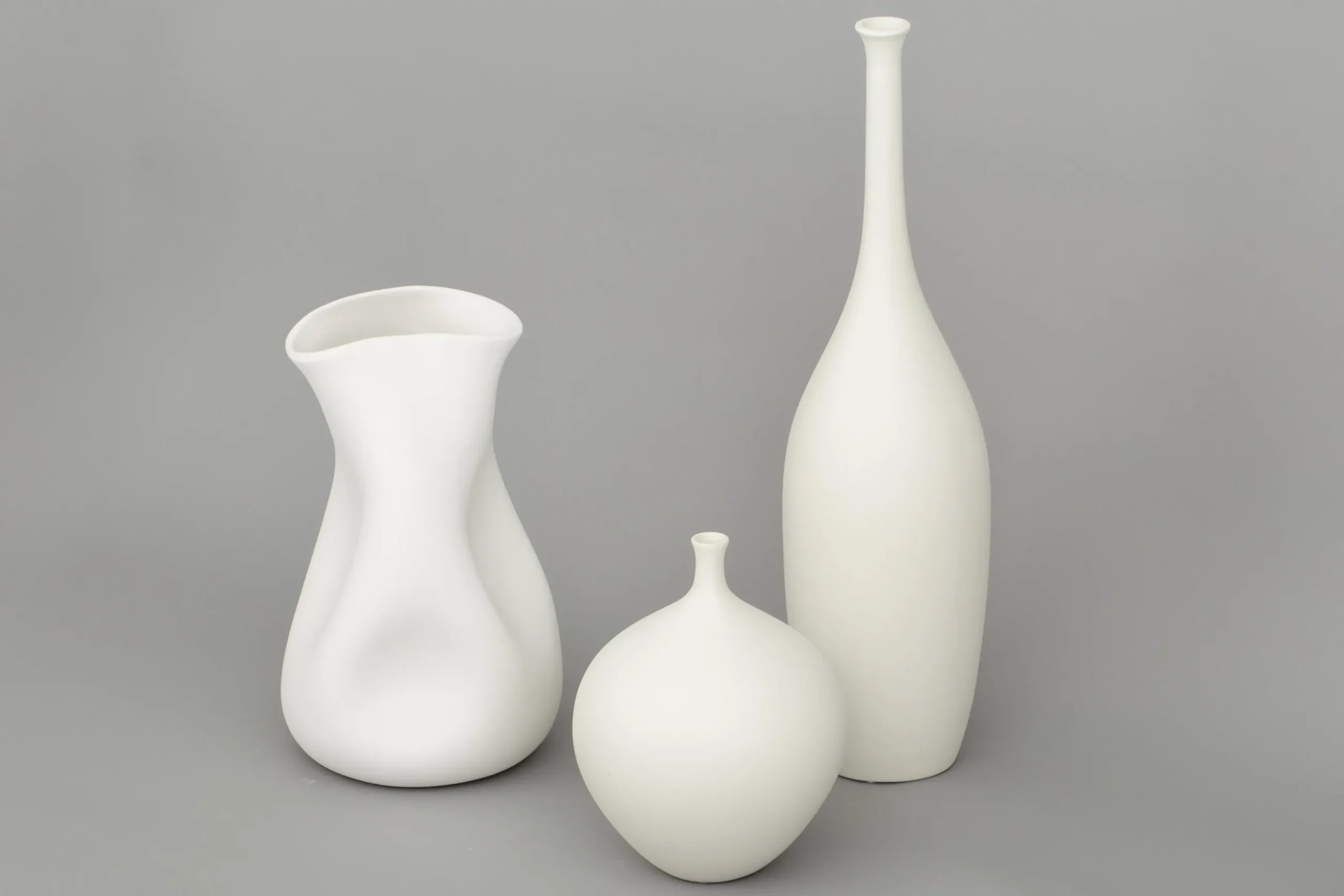 Lorena, Vase, Ceramic, White, Model 1