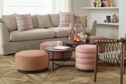 Lucas, Pouf, Rotatable, O 71, Pink