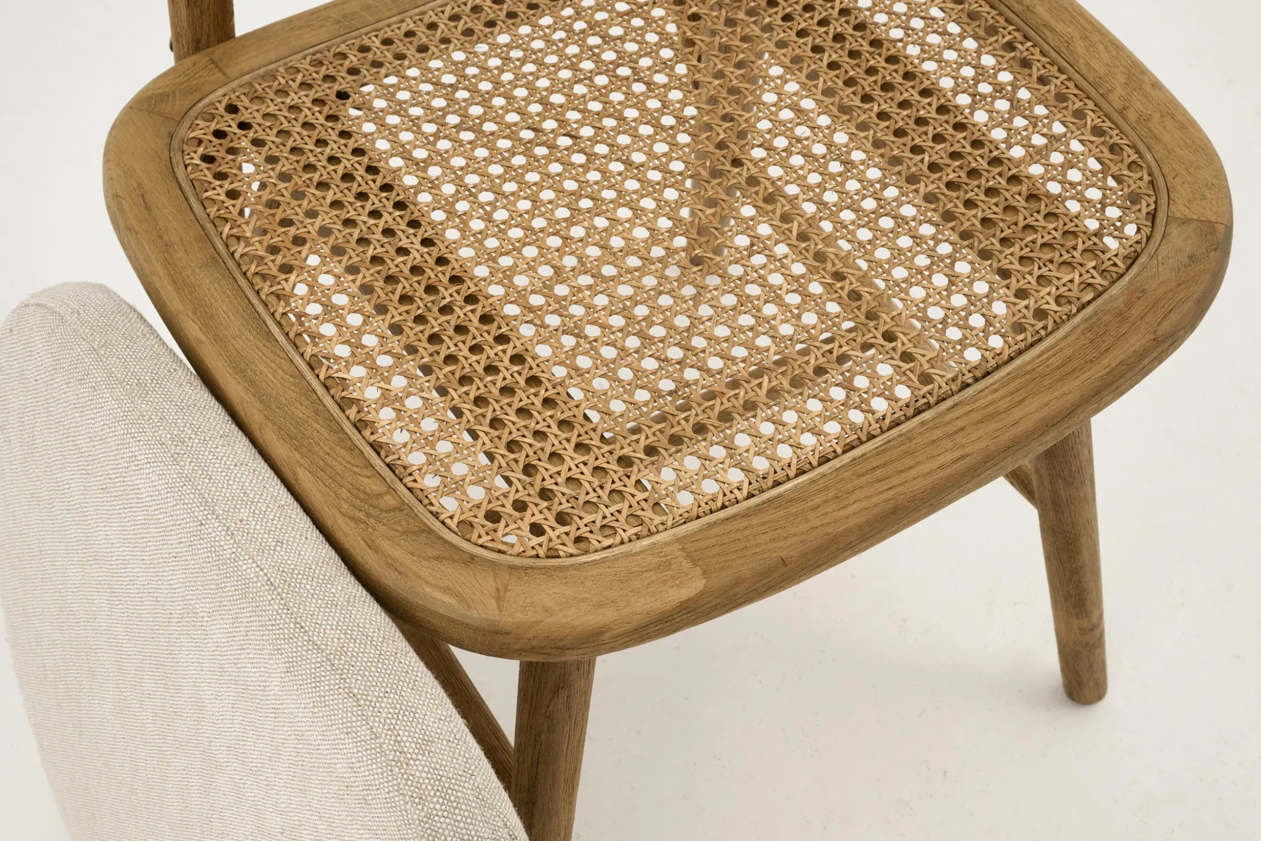 Lynn, Chair, Oak, Reed, With Cushion
