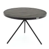 Madison, Side Table, Oak And Metal, Round, 60 Cm, Dark Brown