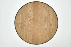 Madison, Side Table, Oak And Metal, Round, 45 Cm, Light Brown