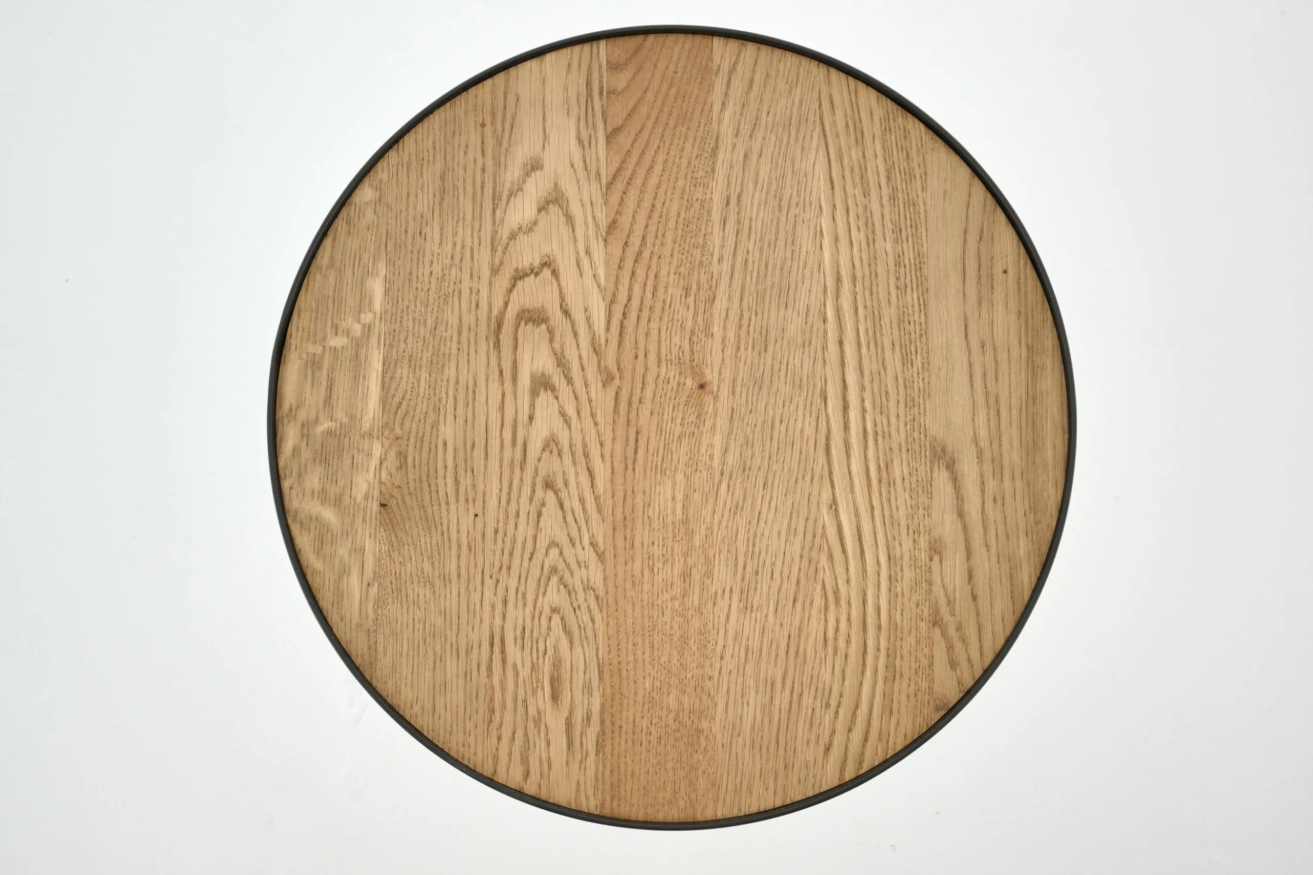 Madison, Side Table, Oak And Metal, Round, 45 Cm, Light Brown