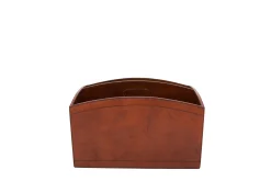 Manhattan, Magazine Holder, Brown Leather