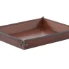 Manhattan, Tray, Brown Leather, S