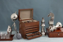 Manhattan, Tray, Brown Leather, S