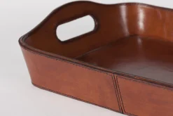 Manhattan, Tray, Brown Leather
