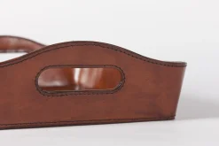 Manhattan, Tray, Brown Leather
