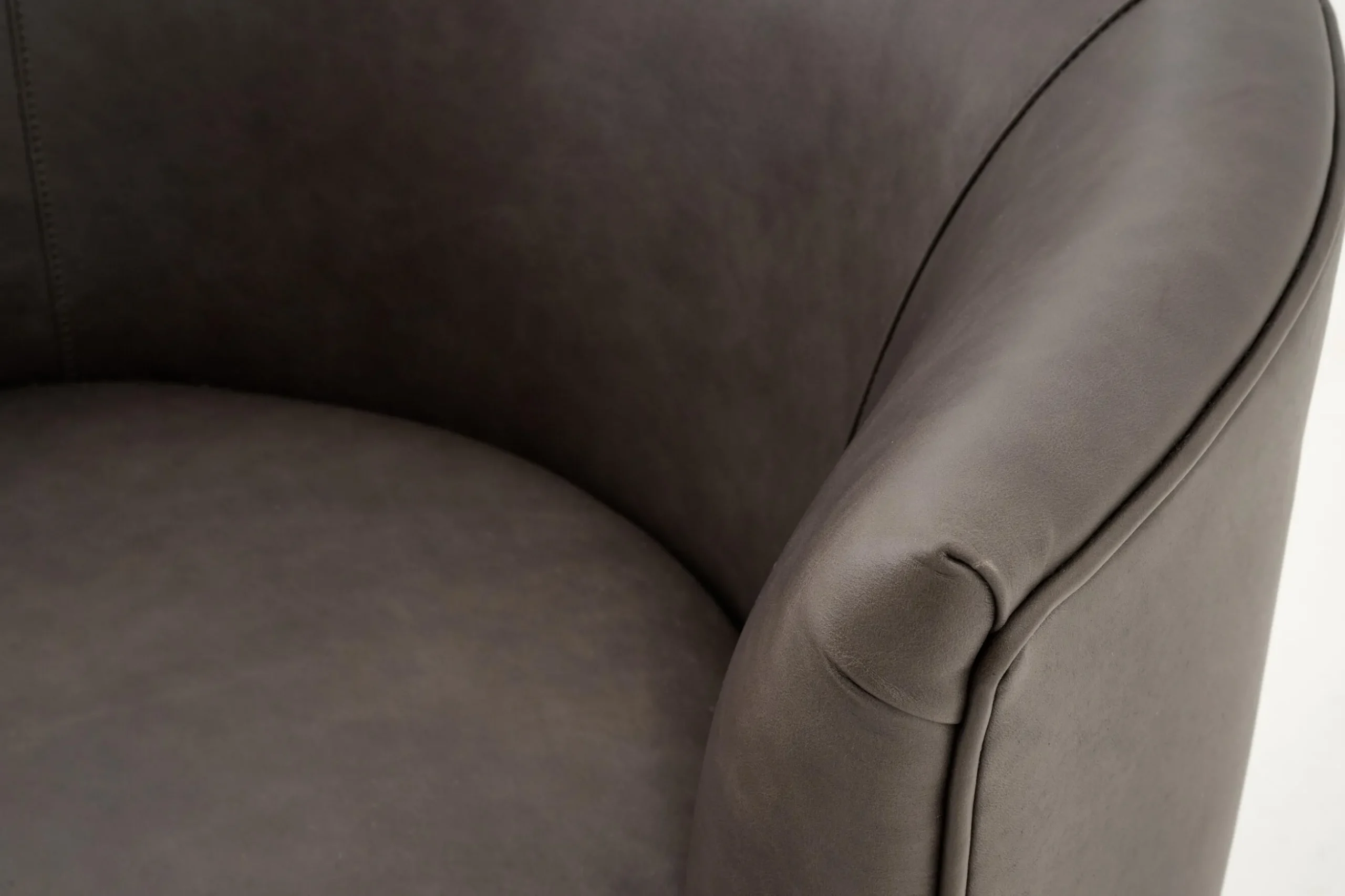 Marchetti, Armchair, Leather Black, Rotatable