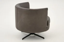 Marchetti, Armchair, Leather Black, Rotatable