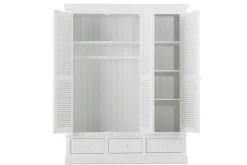 Marie, Wardrobe, White, 3 Doors