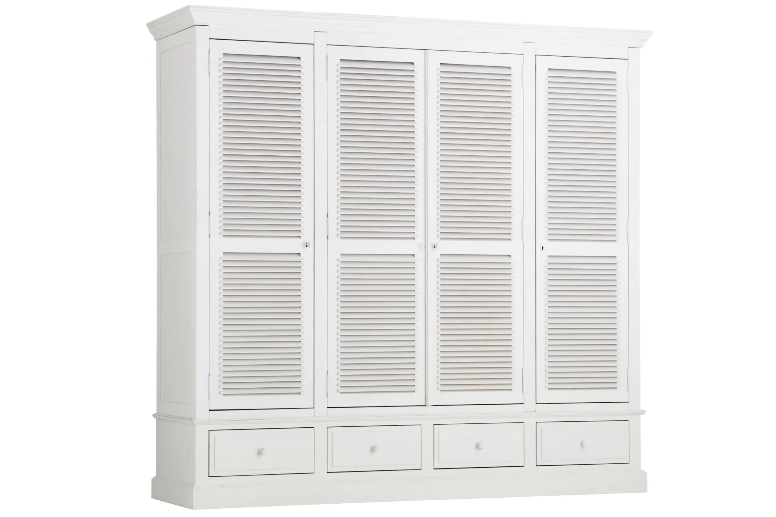 Marie, Wardrobe, White, 4 Doors