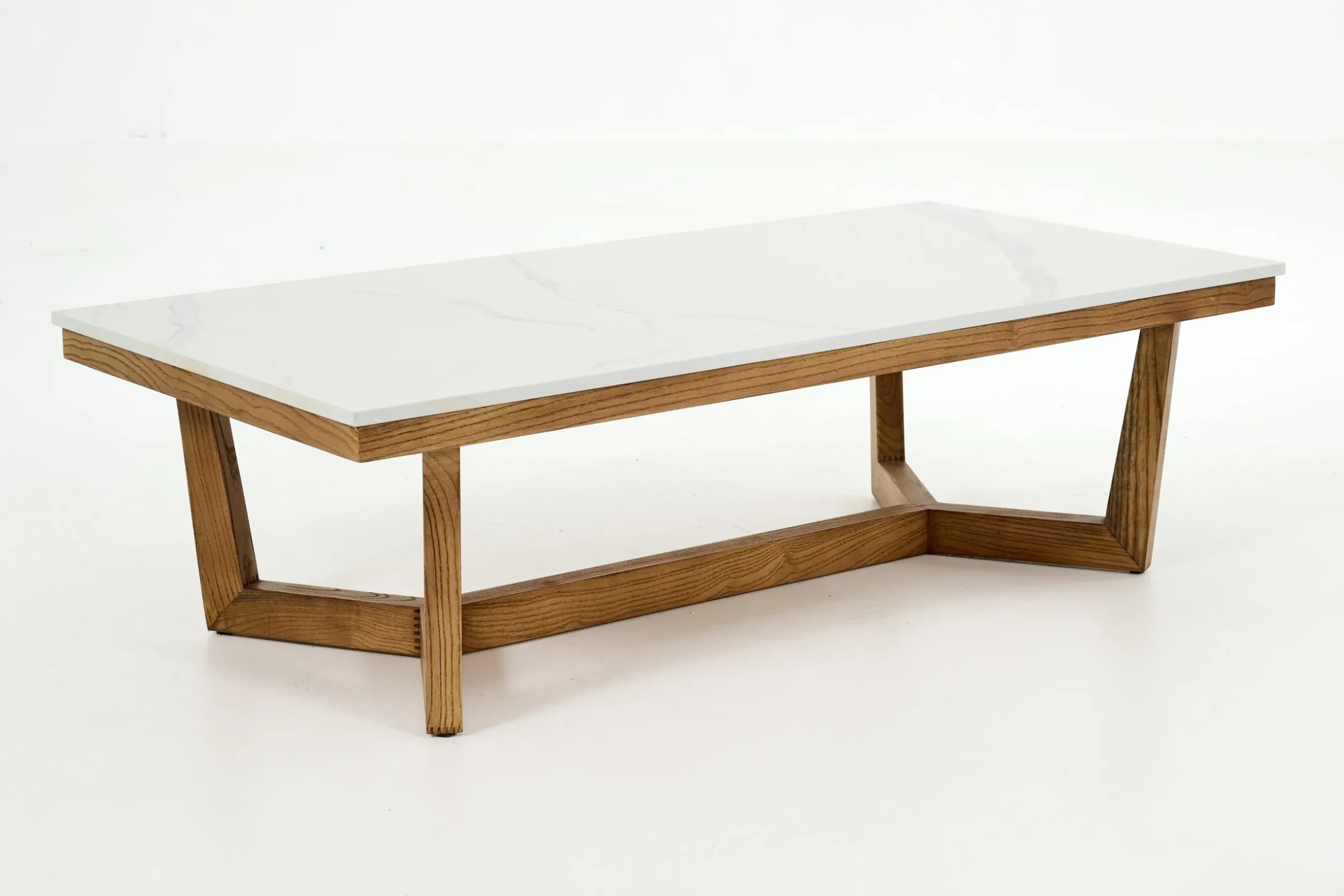 Marnix, Coffee Table, Oak And Stone, 140X70