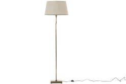 Martha, Floor Lamp, Brass Finish