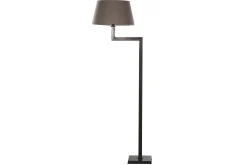 Martha, Floor Lamp, Brown/Black, Brass