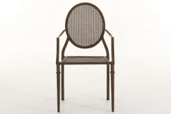 Mary, Garden Armchair, Rust Finish, Metal