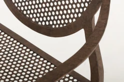 Mary, Garden Armchair, Rust Finish, Metal