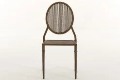 Mary, Garden Chair, Rust Finish, Metal
