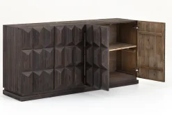 Matthews, Sideboard, 4 Doors, Brown