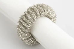Meina, Napkin Ring, Beads, Silver