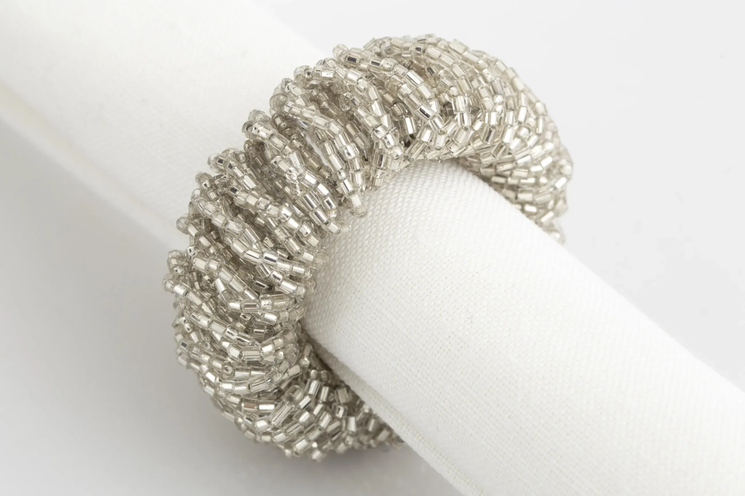 Meina, Napkin Ring, Beads, Silver