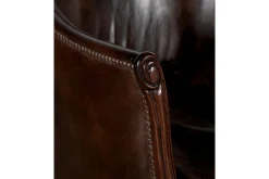 Melbury, Club Armchair, Dark Brown, Leather