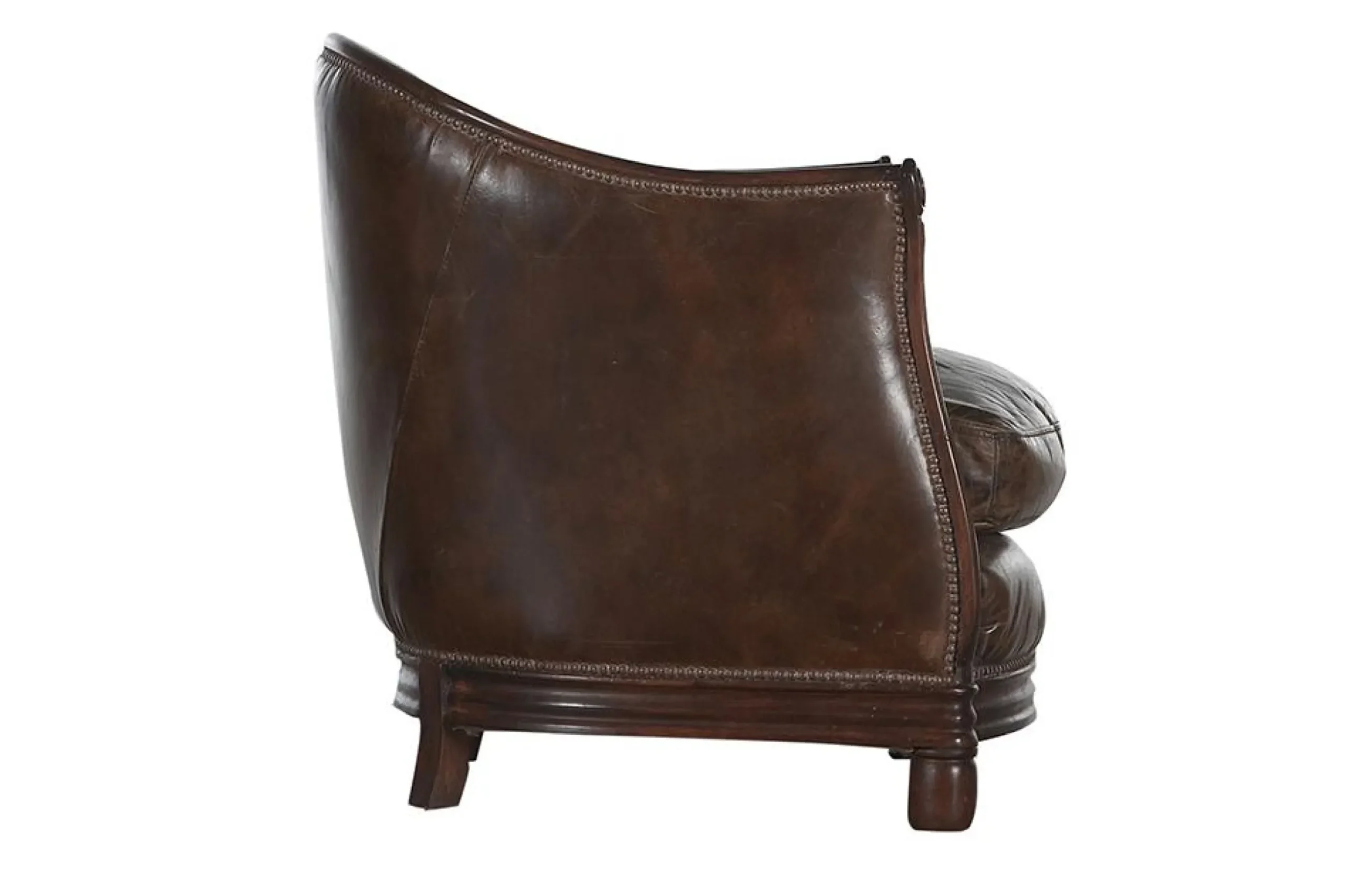 Melbury, Club Armchair, Dark Brown, Leather