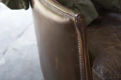 Melbury, Club Armchair, Dark Brown, Leather