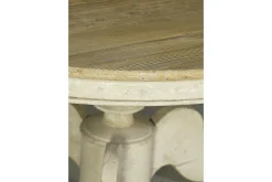 Milan, Dining Table, Round, Recycled Wood, 140 Cm, Model 1