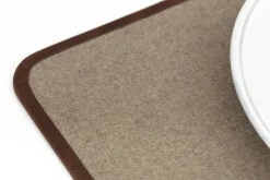 Milburn, Desk Pad, Wool And Leather