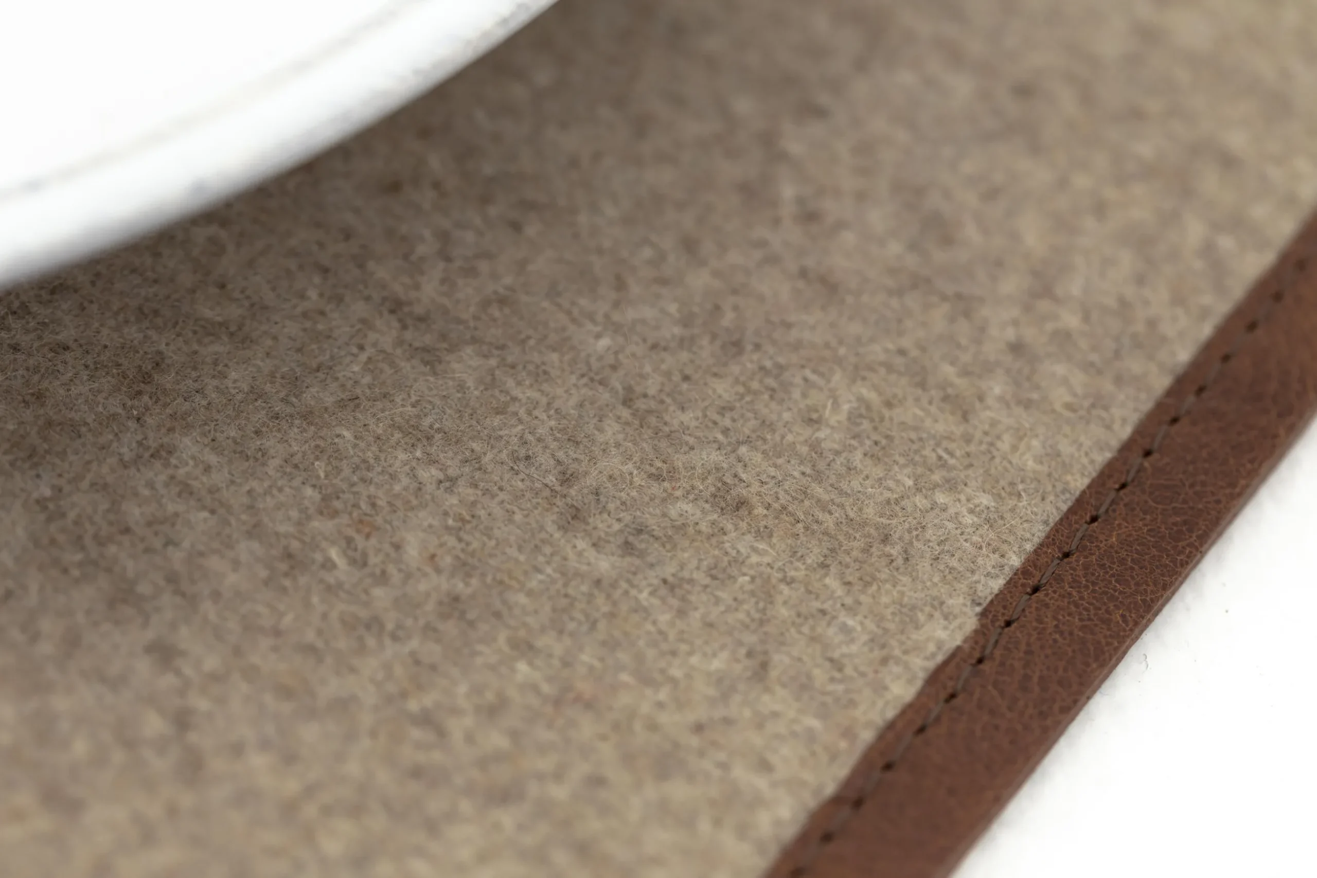 Milburn, Desk Pad, Wool And Leather