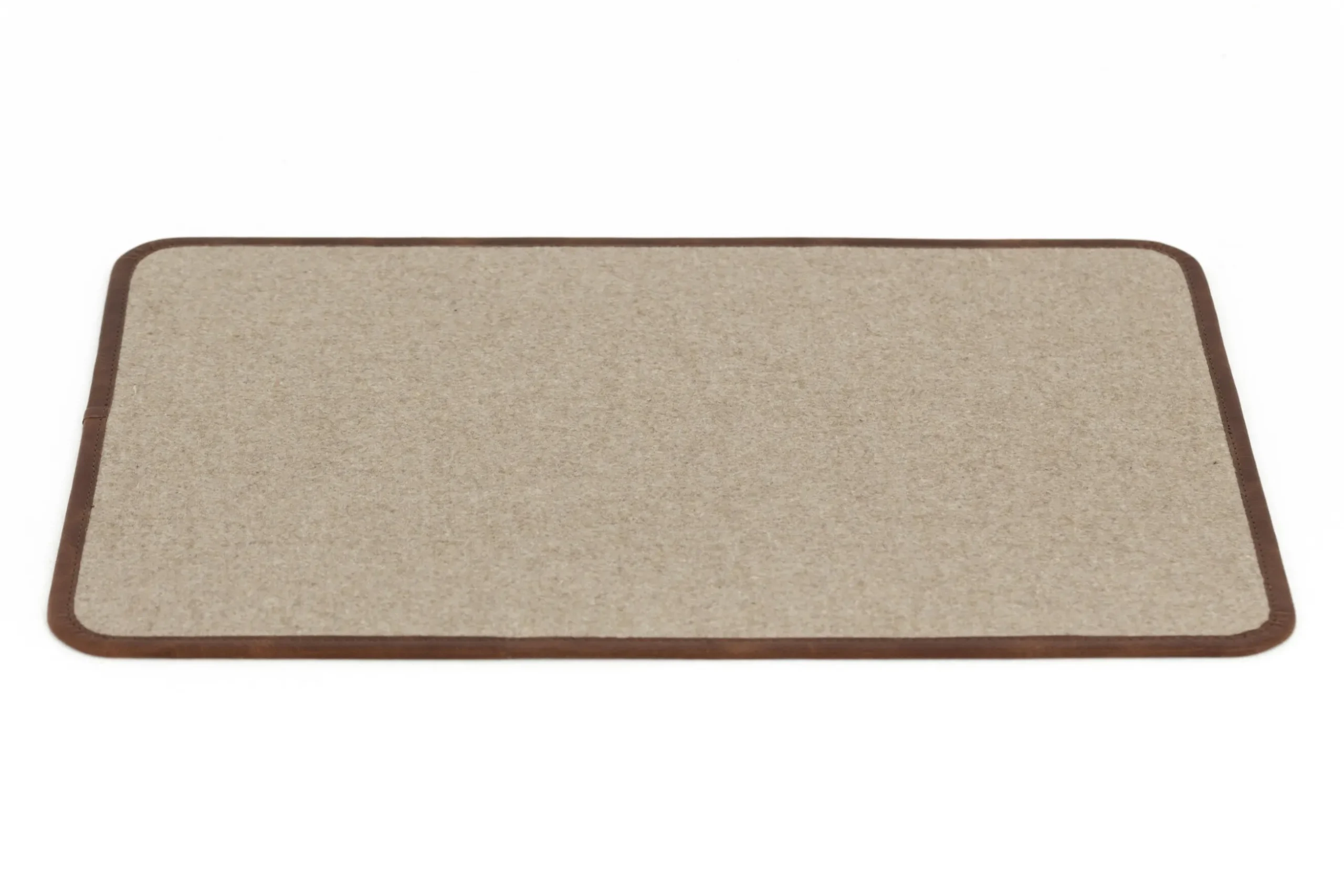 Milburn, Desk Pad, Wool And Leather