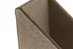 Milburn, File Holder, Wool And Leather