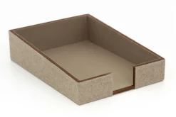 Milburn, Paper Tray, Wool And Leather