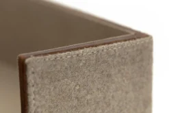 Milburn, Paper Tray, Wool And Leather