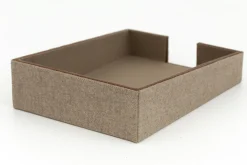 Milburn, Paper Tray, Wool And Leather
