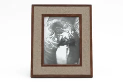 Milburn, Picture Frame, Wool And Leather, 15X20