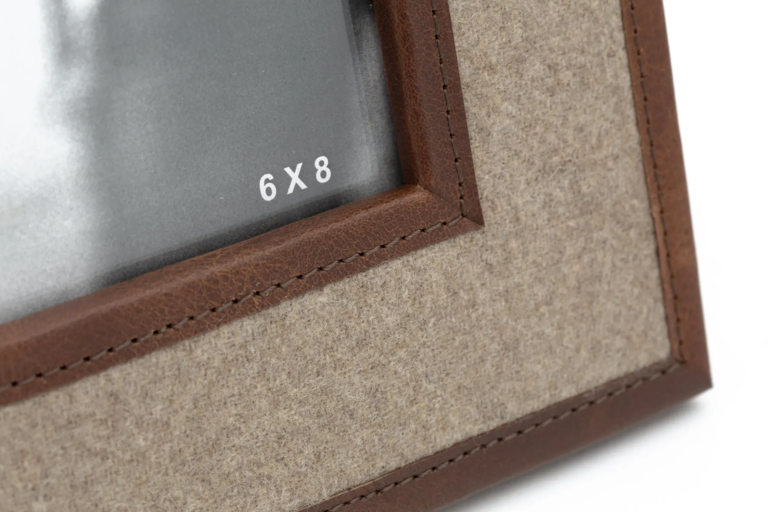 Milburn, Picture Frame, Wool And Leather, 15X20